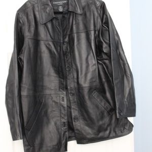 Centgrade 100% Leather Black Jacket SZ L